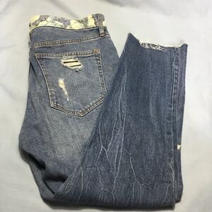 GAP Distressed Women's Denim Blue Jeans Sz 27"